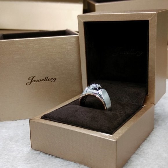 🌸Trendy Design Shiny Zircon Gem Chunky Fashion Ring for Women, MARR9233 - Picture 4 of 7